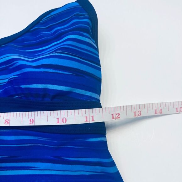 Athleta 984279 Printed Shorebreak Swim Dress Blue UPF 50+ Petite Size XXSP - Picture 6 of 10